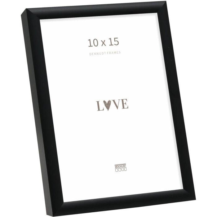 Алюминиевая фоторамка Deknudt S027 черная 10x15 см