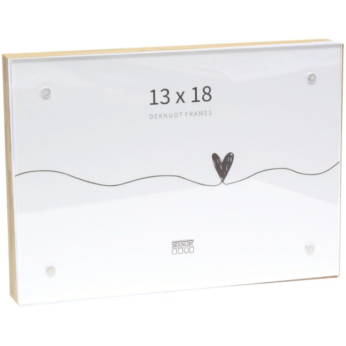 Deknudt Bambusrahmen mit Acrylglas und Magnetverschluss S68VE1 natur 13x18 cm