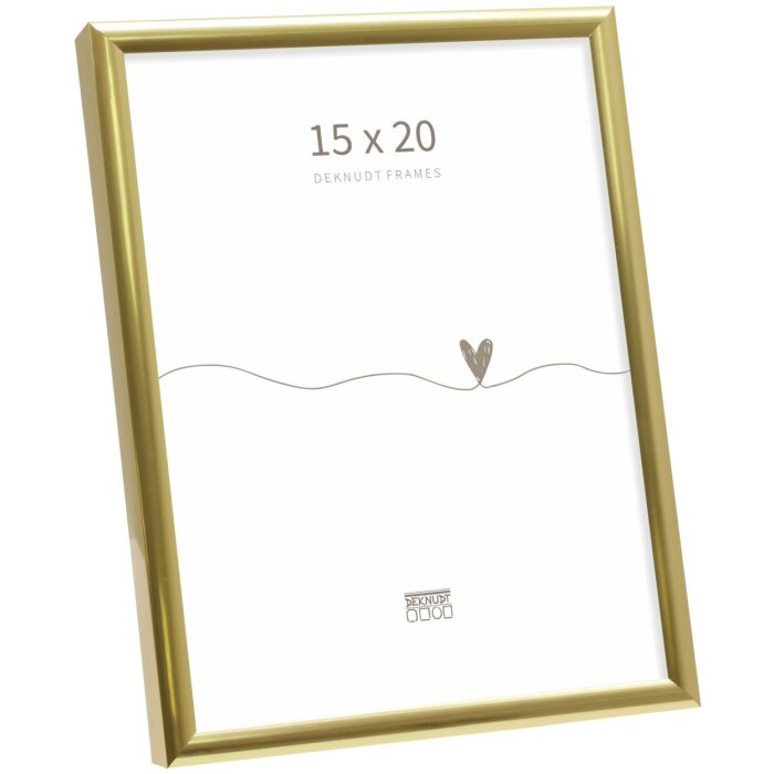 Алюминиевая фоторамка Deknudt S027 золото 15x20 см