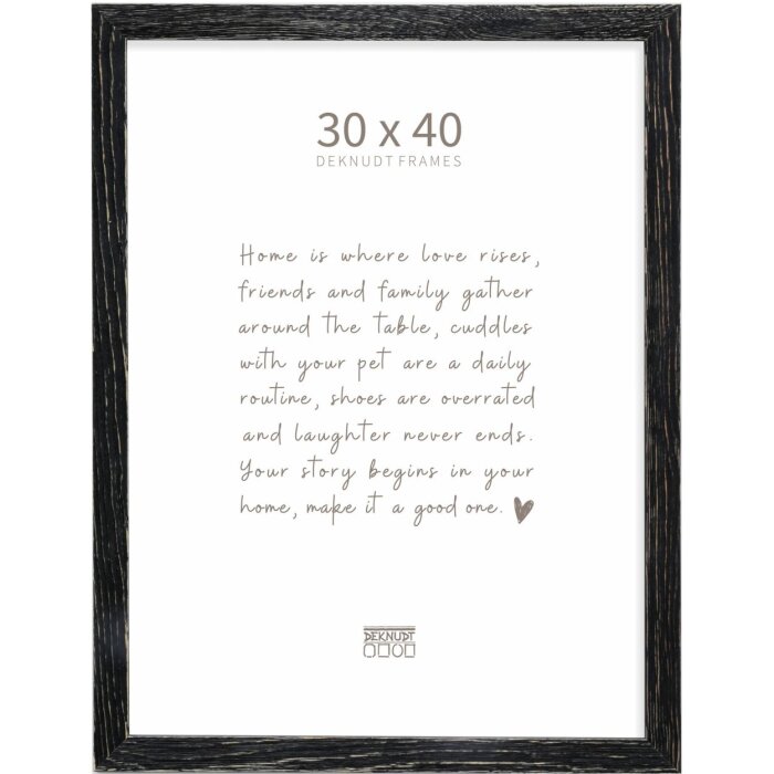 Deknudt Holzrahmen S68VF schwarz 30x40 cm