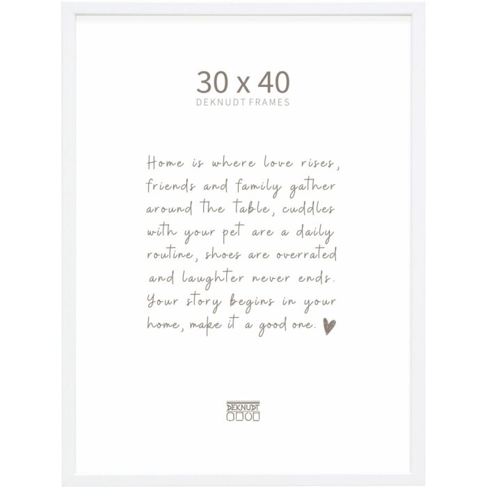 Deknudt Holzrahmen S41JK1 weiß 30x40 cm
