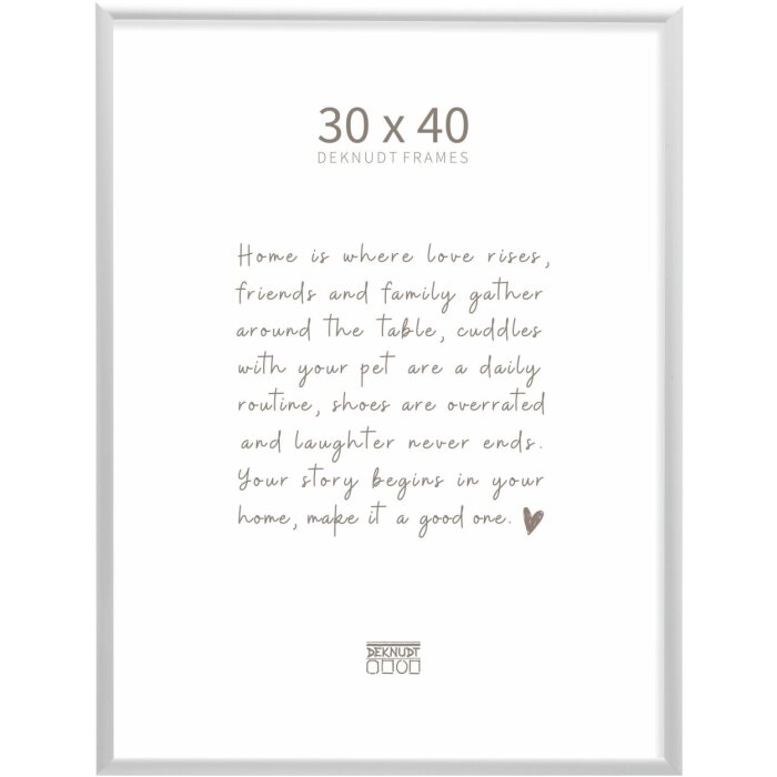 Алюминиевая фоторамка Deknudt S027 серебристая 30x40 см