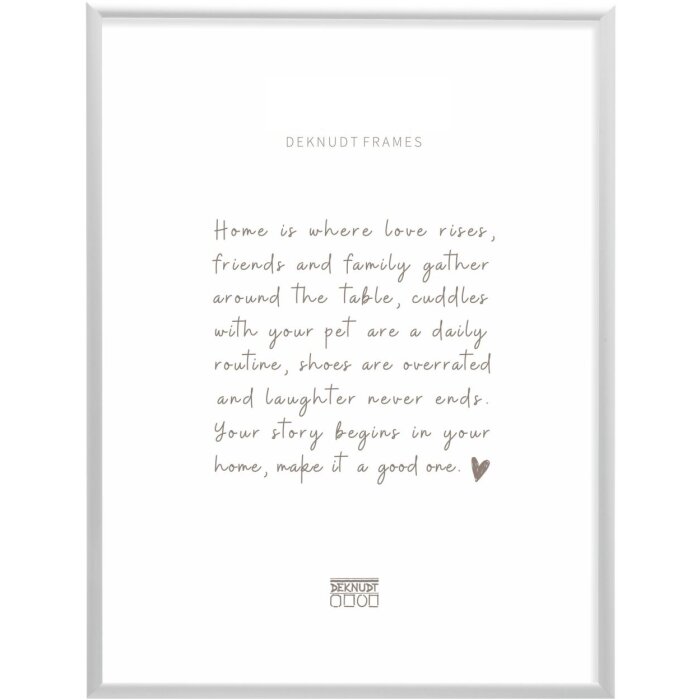 Алюминиевая фоторамка Deknudt S027 серебристая 30x45 см