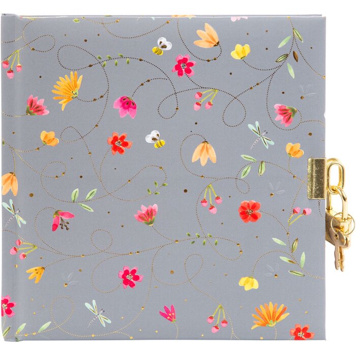 Ежедневник Goldbuch Летний день серый 16,5x16,5 см 96 белых страниц