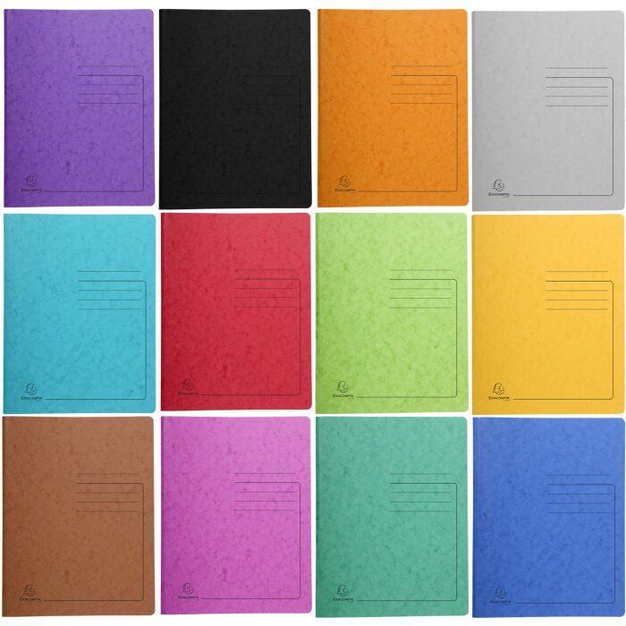 Exacompta Spiralhefter Colorspan-Karton 355g/m² A4 bis 300 Blatt Kapazität