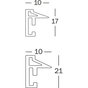Walther Desire Kunststoffrahmen weiß 40x50 cm Acrylglas