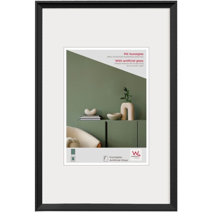 Walther Kunststoffrahmen Desire schwarz 50x70 cm Acrylglas