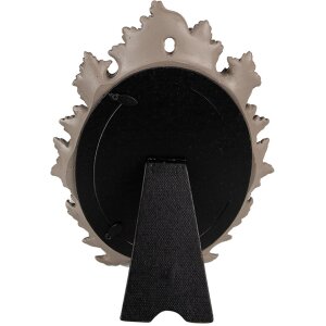 Clayre & Eef 2F0987 Fotorahmen 18x3x24 cm Braun Oval 10x15 cm