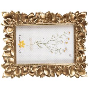 Clayre & Eef 2F1022 Фоторамка золотая 16x2x21 см для фотографии 10x15 см