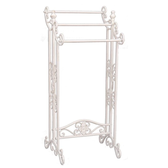 Clayre & Eef 4Y0224W Полотенцесушитель 40x37x91 см белый прямоугольник