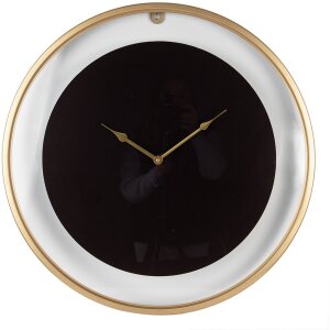 Clayre & Eef 5KL0229 Wanduhr Ø 60x5 cm Schwarz...