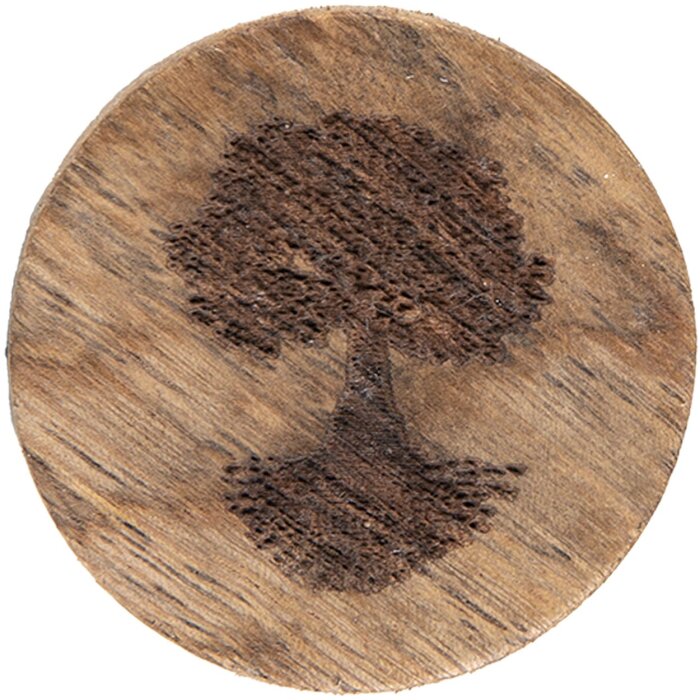 Clayre & Eef 65192 Дверная ручка Ø 4x4 см Коричневый