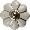 Clayre & Eef 65199 Türknopf Beige - Goldfarben Ø 4x4 cm