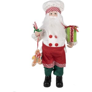 Clayre & Eef 65215 Dekoration Weihnachtsmann 26x16x46...