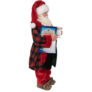 Clayre & Eef 65222 Украшение Дед Мороз 16x8x28 см красный