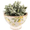 Clayre & Eef 6CE1536M Dekoration Blumentopf Ø 21x14 cm Gelb