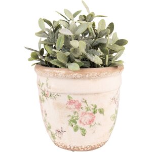 Clayre & Eef 6CE1541L Dekoration Blumentopf Rosa...
