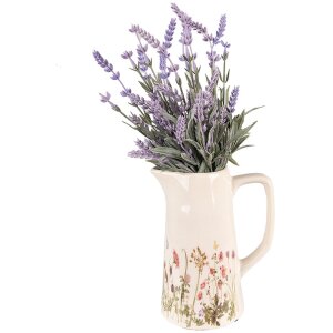 Clayre & Eef 6CE1558M Dekoration Kanne 15x10x19 cm Rosa Beige