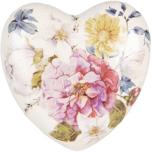 Clayre & Eef 6CE1561M Dekoration Herz 8x8x4 cm Rosa...