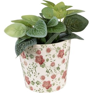 Clayre & Eef 6CE1566S Dekoration Blumentopf Rosa...