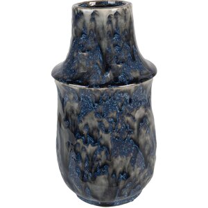 Clayre & Eef 6CE1571M Dekoration Vase Blau Ø...