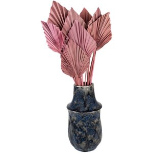 Clayre & Eef 6CE1571M Dekoration Vase Blau Ø...