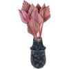 Clayre & Eef 6CE1571M Dekoration Vase Blau Ø 13x25 cm