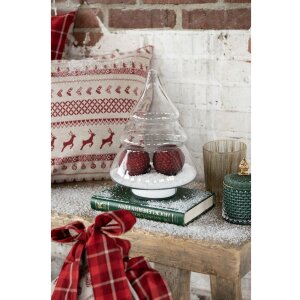 Clayre & Eef 6GL4222 Vorratsglas Weihnachtsbaum...
