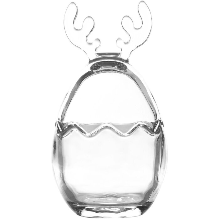 Clayre & Eef 6GL4231 Vorratsglas mit Deckel Ø 8x15 cm Transparant Rund