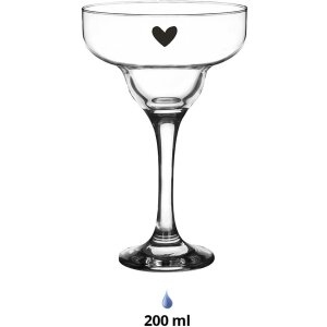Clayre & Eef 6GL4375 Margarita-Glas transparent...