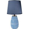 Clayre & Eef 6LMC0072 Tischlampe Keramik Blau Weiß Ø20 cm H35 cm Landhausstil