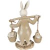 Clayre & Eef 6PR3872 Dekoration Kaninchen 12x6x17 cm Beige Braun