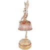 Clayre & Eef 6PR3884 Украшение Кролик 11x11x35 см Розово-бежевый
