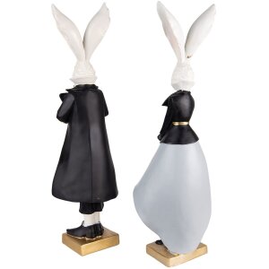 Clayre & Eef 6PR4889 Dekoration Kaninchen 14x12x47 cm...