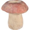 Clayre & Eef 6TE0460L Blumentopf Pilz Ø 21x23 cm Braun Rot