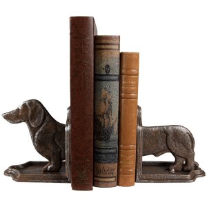 Clayre & Eef 6Y5427 Büchstütze Hund 2er Set...