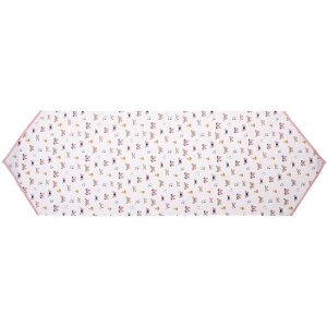 Clayre & Eef BPD65 Tischläufer 50x160 cm Beige Rosa
