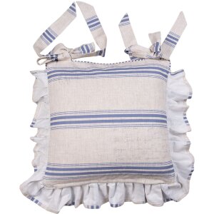 Clayre & Eef DFR25 Stuhlkissenhülle Beige 40x40...