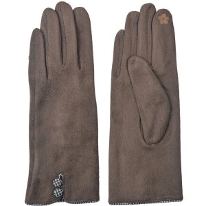 Juleeze JZGL0036CH Handschuhe braun 8x24 cm Polyester...