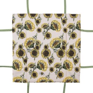 Clayre & Eef SUS47 Brotkörbchen 35x35x8 cm Beige Gelb