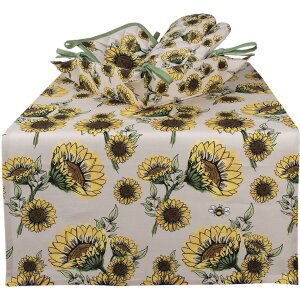 Clayre & Eef SUS47 Brotkörbchen 35x35x8 cm Beige Gelb