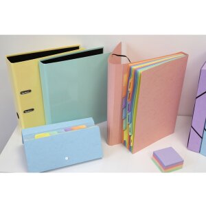 Exacompta Ordner PremTouch A4 Rückenbreite 80 mm Pastell Aquarel