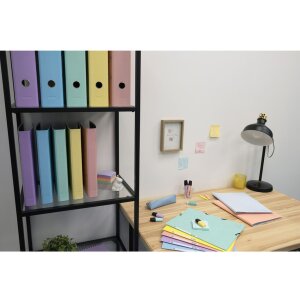 Exacompta Ordner PremTouch A4 Rückenbreite 80 mm Pastell Aquarel