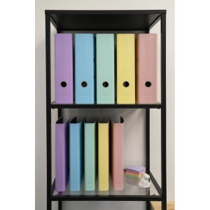 Exacompta Ordner PremTouch A4 Rückenbreite 80 mm Pastell Aquarel