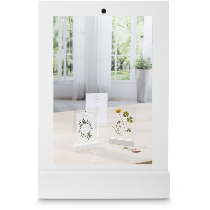 Hama Fotohalter Classic Acryl 10 x 15 cm weiss