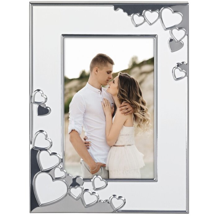 Hama Valentine Aluminium Fotorahmen 13x18 cm weiß