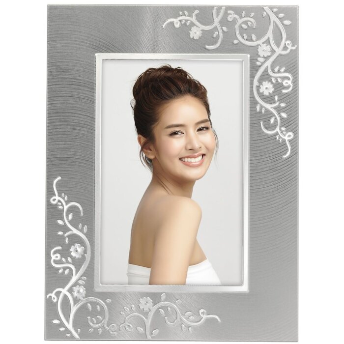 Hama Aluminium Fotorahmen Flora 13x18 cm silber