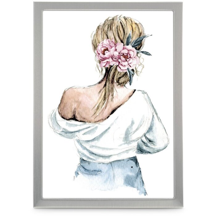 Фоторамка Hama из алюминия Lilly 15x20 см серебристая