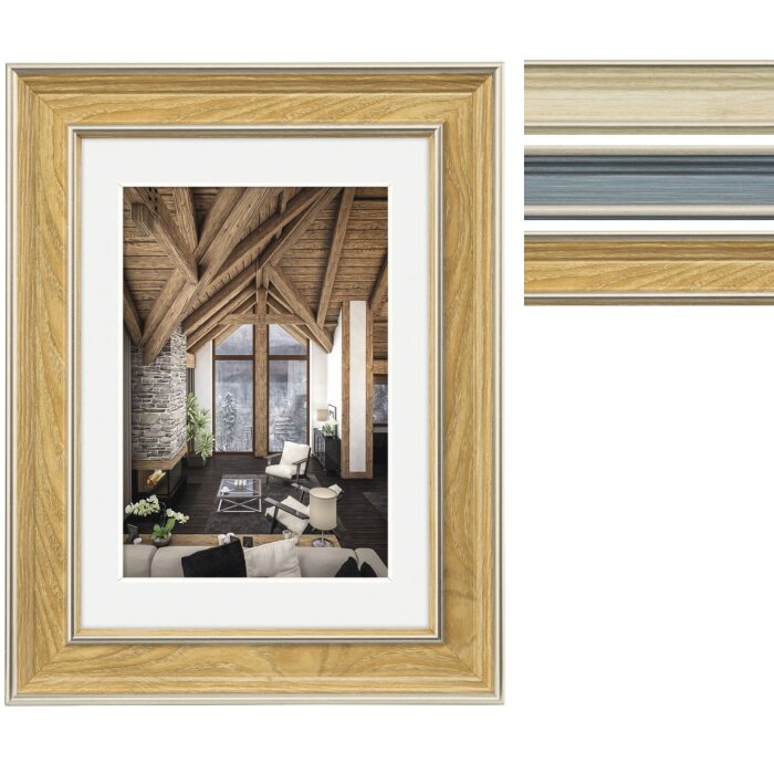 Hama Kunststoffrahmen Rustic 10x15 bis 30x40 cm mit Passepartout