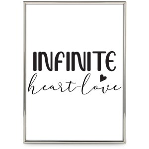 Hama Metall-Fotorahmen Infinity 10x15 bis 15x20 cm silber glänzend